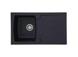 Spüle Boston Schwarz Kunststein B: ca. 86 cm