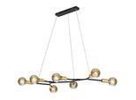 Hängeleuchte Pendel Cross in Schwarz/Bronze max. 28 Watt