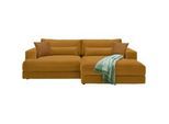 Ecksofa Fabiona rechts Senfgelb