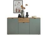 Sideboard Memphis Grün/Eiche Artisan