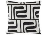 Zierkissen Ottawa Schwarz/Beige ca. 40x40cm