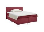 Boxspringbett Mira 2 Dunkelrot ca. 180x200cm