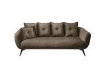 3-Sitzer-Sofa Baggio Braun Velours