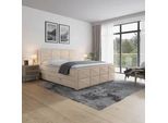 Boxspringbett Helsinki ca. 180x200 cm Beige