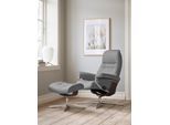 Relaxsessel STRESSLESS "Sunrise", rot (bordeaux batick), B:83cm H:105cm T:74cm, Leder BATICK: BATICK ist ein leicht korrigiertes, durchgefärbtes und genarbtes Möbelleder, bei dem die meisten Unebenheiten und Spuren in der Regel entfernt wurden., Sessel, Relaxsessel, mit Cross Base, Größe S, M & L, Holzakzent Wenge