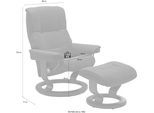 Relaxsessel STRESSLESS "Mayfair", grau (charcoal dinamica), B:88cm H:102cm T:77cm, Leder BATICK: BATICK ist ein leicht korrigiertes, durchgefärbtes und genarbtes Möbelleder, bei dem die meisten Unebenheiten und Spuren in der Regel entfernt wurden.;Leder PALOMA: PALOMA ist ein durchgefärbtes Semianilin-Möbelleder mit natürlicher Narbung.;ROHLEDER Stoff Q2 FARON: Ein fester zuverlässiger Bouclé mit
