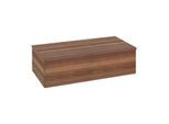Villeroy und Boch Antao Waschtisch-Unterschrank L40002HM mit Beleuchtung, 1 Auszug, 1000 x 268 x 500 mm, Front ohne Struktur, Warm Walnut / Warm Walnut