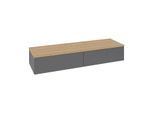Villeroy und Boch Antao Sideboard L42001GK 160x26,8x50cm, Waschbeckenplattenfarbe honey oak, anthracite matt lacquer