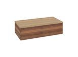 Villeroy und Boch Antao Waschtisch-Unterschrank L40001HM mit Beleuchtung, 1 Auszug, 1000 x 268 x 500 mm, Front ohne Struktur, Warm Walnut / Honey Oak