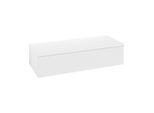 Villeroy und Boch Antao Sideboard L41000MT mit Beleuchtung, 1 Auszug, 1200 x 268 x 500 mm, Front ohne Struktur, White Matt Lacquer / White Matt Lacquer