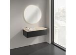 Villeroy und Boch Antao Sideboard K40103PD 100x26,8x50cm, Waschbeckenplattenfarbe botticino, black matt lacquer