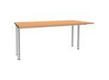 Schäfer Shop Genius Schreibtisch MODENA FLEX, Breite 1600 mm, beidseitig verkürzt, Buche