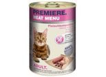 PREMIERE Meat Menu Nassfutter Katze Adult Fleischkomposition 12x400 g
