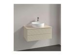 Villeroy und Boch Antao Waschtisch-Unterschrank L19113HJ 80x36x50cm, Waschbeckenplattenfarbe botticino, silk grey matt lacquer