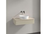 Villeroy und Boch Antao Waschtisch-Unterschrank K08113HJ 80x19x50cm, Waschbeckenplattenfarbe botticino, silk grey matt lacquer
