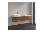 Villeroy und Boch Antao Waschtisch-Unterschrank K26013HM 160x36x50cm, Waschbeckenplattenfarbe botticino, warm walnut
