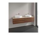 Villeroy und Boch Antao Waschtisch-Unterschrank K28113HM 160x36x50cm, Waschbeckenplattenfarbe botticino, warm walnut