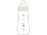 MAM Feel Good Glass Baby Bottle glazen antikoliekfles 2m+ Beige 260 ml