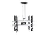 VCM TV-Deckenhalterung "TV Deckenhalterung CM4 höhenverstellbar 50-84 cm", silber, B:62cm T:12cm, Gerätehalterungen