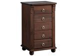 Schubkastenkommode OTTO HOME "Tessin", braun (dunkelbraun), B:44cm H:75cm T:38cm, Sideboards, Schminkkommode mit Spiegel, aus massiver Kiefer, FSC-zertifiziert