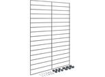 Regalelement METALTEX "Mural line", schwarz, B:43cm H:68cm, Metall, Regale, Regalsystem, individuell erweiterbar