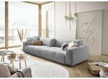 Big-Sofa 3C CANDY "Yoshy Mega Sofa mit Komfortfunktionen, modern und bequem", grau, B:298cm H:74cm T:120cm, 88% Polyester, 12% Polyacryl, Sofas, Big-Sofa, Zwei Sitztiefen durch verstellbare Rückenlehne, Bezug in Cord