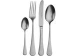 Besteck-Set "Rossini", silber (edelstahlfarben), 24 Stk., Edelstahl 18/10, PICARD & WIELPÜTZ SOLINGEN, Essbesteck-Sets, Vintage-Look, Stone washed, inkl. Klappetui