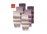 Stulpensocken LAVANA, Damen, lila (1x beere, 1x mauve, 1x beige), Baumwolle, Polyamid, unifarben, Socken, für Stiefel und Boots