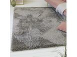 Hochflor-Teppich OTTO HOME "Josetta, auch als Läufer erhältlich", grau, B:133cm H:50mm L:200cm, Polyester, Teppiche, Langflor, Shaggy, dichter weicher Hochflor, uni farben, Wohnzimmer