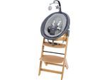 Hochstuhl BABYGO "Newborn Set Family 2in1", Baby, Gr. B/H/T: 50cm x 80cm x 45cm, beige (natur wood), Stühle Hochstuhl