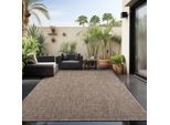 Outdoorteppich AYYILDIZ TEPPICHE "ZAGORA 4513", beige, B:120cm H:5mm L:170cm, Polypropylen, Teppiche, Outdoorteppich, Läufer, Pflegeleicht, Strapazierfähig, In- und Outdoor geeignet