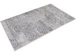 Badematte WECON HOME "Louis", bunt (grau, silberfarben), H:6mm, Polyester, Badematten, Badematte, Vintage Orient Stil, Badezimmerteppich, waschbar