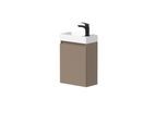 Waschtisch WELLTIME "Mini, Badmöbel, Waschtischunterschrank inkl. Waschbecken", braun (cocoa, cacao), B:40cm H:58cm T:22cm, Waschtische, Waschtisch, Breite 40cm, mit Soft-Close-Funktion, FSC-zertifiziert