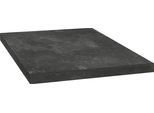 Arbeitsplatte OPTIFIT "Luzern", schwarz (schwarz stone), B:260cm H:3,8cm T:60cm, Holzwerkstoff, Tischplatten, 38 mm stark, Tiefe 60 cm, große Auswahl an Breiten