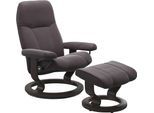 Relaxsessel STRESSLESS "Consul", rot (bordeaux paloma), B:76cm H:100cm T:71cm, Leder BATICK: BATICK ist ein leicht korrigiertes, durchgefärbtes und genarbtes Möbelleder, bei dem die meisten Unebenheiten und Spuren in der Regel entfernt wurden.;Leder PALOMA: PALOMA ist ein durchgefärbtes Semianilin-Möbelleder mit natürlicher Narbung.;ROHLEDER Stoff Q2 FARON: Ein fester zuverlässiger Bouclé mit eine