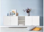 Sideboard HAMMEL FURNITURE "Mistral, Hochwertig Schrank, hängend/stehend montierbar", weiß, B:220cm H:61cm T:42cm, Sideboards, Sideboard, mit Türen, B: 220 cm, anpassungsbar Designmöbel