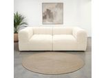 Big-Sofa DOMO COLLECTION "Ghent Megasofa in 2 Breiten, modern, bequem, Breite 220 oder 250cm", beige (creme), B:250cm H:72cm T:113cm, 100% Polyester, Sofas, Big-Sofa, Mit Taschenfederkern und Kassettensteppung
