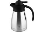 Isolierflasche CS KOCH-SYSTEME "COTTBUS, 0,5 l, doppelwandiger Edelstahl rostfrei", silber (silberfarben), H:19cm, Edelstahl, Kunststoff, Trinkflaschen, Isolierflasche, auslaufsicher