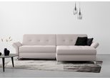 Ecksofa HOME AFFAIRE "Maredo L-Form", beige (sand), B:284cm H:89cm T:179cm, 100% Polyester, Sofas, Ecksofa, Federkern, wahlweise auch mit Kopfteil- und Armlehnverstellung