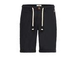 Shorts BLEND "Shorts BHLias", Herren, Gr. M, N-Gr, schwarz, Obermaterial: 55% Leinen LI. 45% Baumwolle CO., Hosen Shorts
