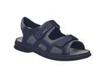 Sandale JOSEF SEIBEL "Max 61, ocean-kombi", Herren, Gr. 44, blau (ocean, kombi), Obermaterial: 80% Rindsleder Leather cow. 20% Textilmaterial TEXMAT., Schuhe Sandale