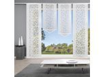 Schiebegardine HOME WOHNIDEEN "JENNA" Gr. 2, weiß, B:57cm H:245cm, Polyester, Gardinen, Schiebevorhang Jacquard Set