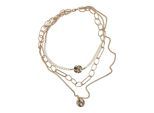 Edelstahlkette URBAN CLASSICS "Urban Classics Unisex Ocean Layering Necklace", gold, Halsketten, Herren, onesize, Eisen, Edelstahlkette