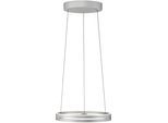 NEUHAUS PURE LED Pendelleuchte "PURE E-Loop", stone, 2, Ø 50cm H: 40cm, 1 Stk., Leuchten, e-LIFT Funktion, CCT, dimmbar über Fernbedienung, LED Pendelleuchte