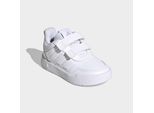 Sneaker ADIDAS SPORTSWEAR "TENSAUR SPORT 3.0 FÜR BABYS UND KLEINKINDER", Mädchen, Gr. 22, weiß (cloud weiß, ftwr weiß, grau one), Synthetik, Textil, Schuhe Sneaker, für Kinder, mit Klettverschluss