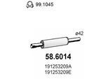 ASSO Mittelschalldämpfer 586014 für VW