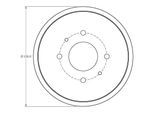 TRW Bremstrommel db4443 für MITSUBISHI SMART