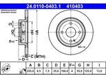 ATE Bremsscheibe 24011004031 voll 255mm 10mm für MAZDA
