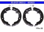 ATE Bremsbackensatz, Feststellbremse 03013730232 für Peugeot JEEP Fiat MITSUBISHI