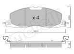METELLI Bremsbelagsatz, Scheibenbremse 2213300 für Ford